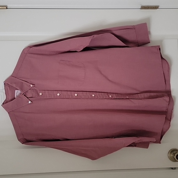Brooks Brothers Size L (16-4) Burgundy & White Checkered Long Sleeve Button Down - Picture 1 of 11